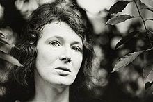Angela Carter in back and white